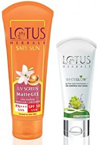 prone oily sunscreen herbals uv