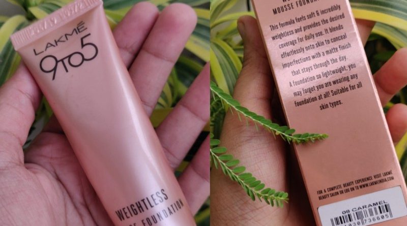 lakme-9-to-5-weightless-mousse-foundation-review