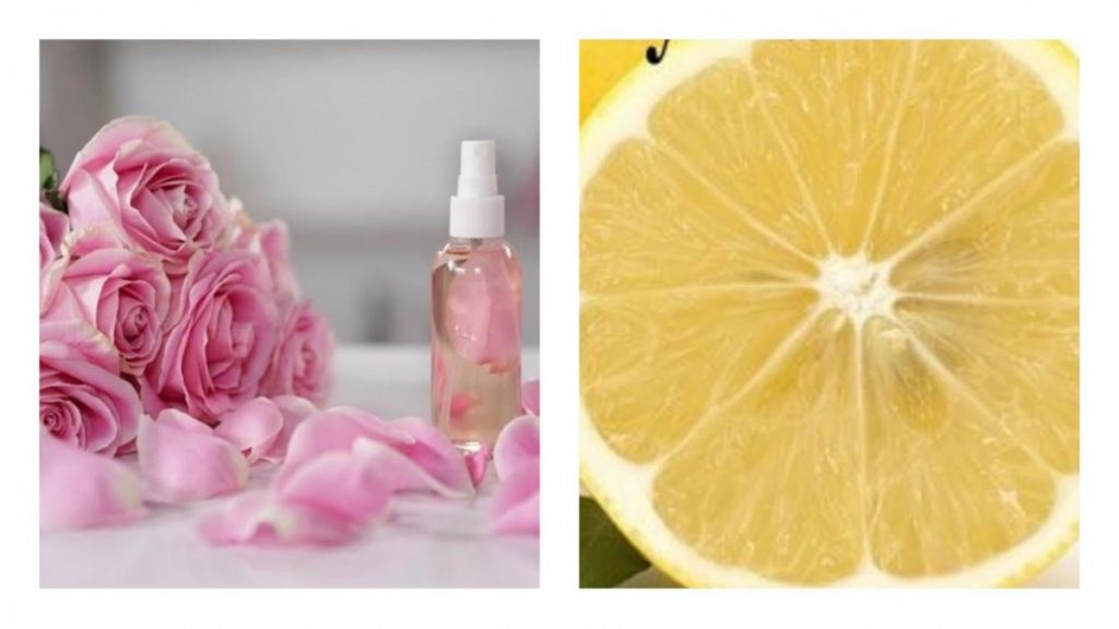 Rosewater, Glycerin, and Lemon