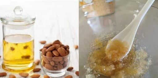 almond oil sugar scrub