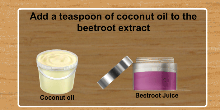 beetroot and coconut oil lip balm
