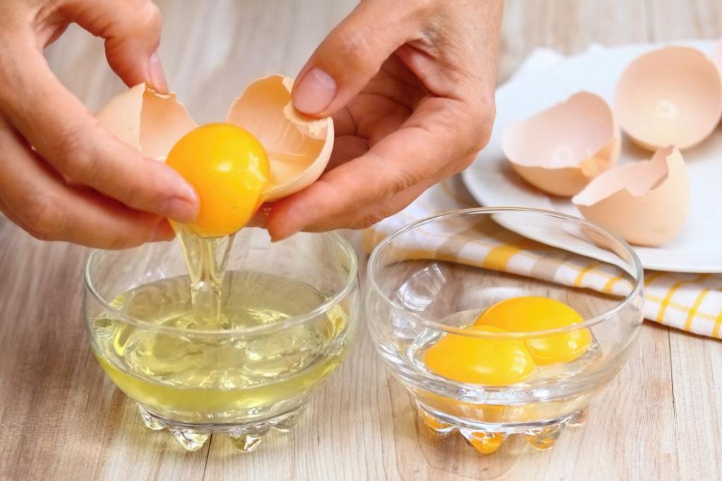 egg yolk for split ends
