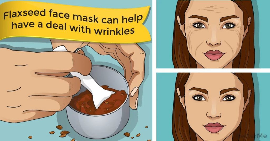 flax-seed-face-mask reduces wrinkles