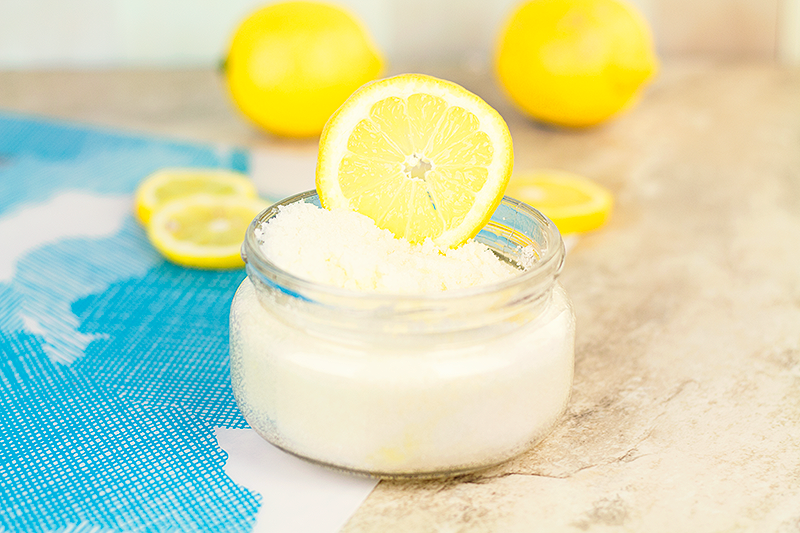 lemon lip scrub