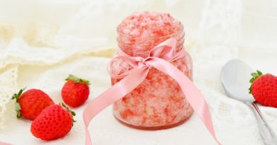 strawberry sugar scrub