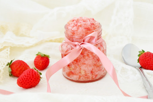 strawberry sugar scrub