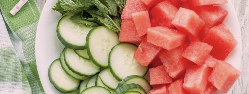 watermelon cucumber face mask