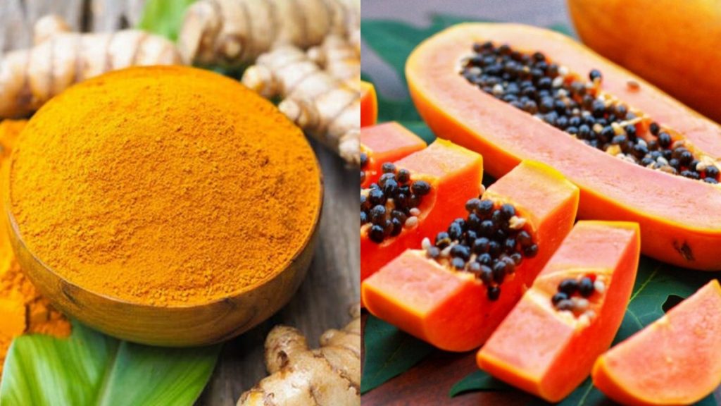 papaya and turmeric