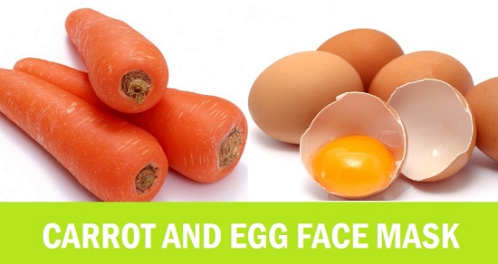 carrot and egg face mask