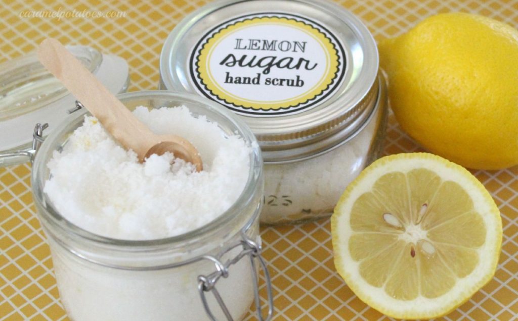 lemon sugar hand scrub