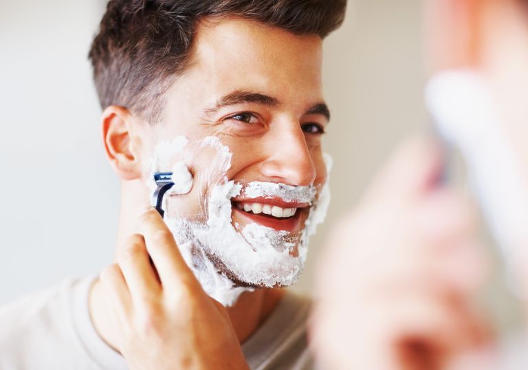 men shaving