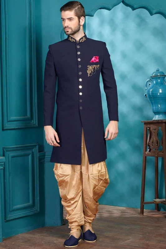 Wedding bells are ringing and love is in the air. Every man wants to look his absolute best on special days. While the wedding outfit is sorted as most of the men go for traditional outfits, choosing an engagement dress can be a daunting task. Choosing among the several ideas of engagement dresses for bridegroom is such a task!  Are you dodging between the perfect traditional outfit and a western outfit? Are you exploring new options and wish to try something new? If yes then you are in the right place because we have the most fashionable ideas for you. Here are a few outfits that every bridegroom must consider to wear on the engagement day:  Different Engagement Dresses for Bridegroom 1. Sherwani  One can never go wrong with a Sherwani. For all the grooms who want to opt for the traditional ways, pick out a gorgeous Sherwani. Pair it with jootis and you can even add a turban if you want the royal look. Wear some chains or a stole to complete the overall look.  Sherwani is probably the most loved and popular outfits for engagement ceremonies. Choose vibrant colours that will go with the theme of the engagement. You can also colour coordinate with your bride to be.        2. Suit up  If you want a traditional outfit for your wedding day and something different for your engagement then opt for a suit. The combination of well-fitted pants, a shirt and a nice blazer can never go out of style. For bridegrooms who would like to keep it classic, a black suit will do the job for you. Dress up formally to put the ring on your lady and bring out your inner gentleman.  Pair the outfit with formal shoes to give the ultimate touch to your special day. While opting for a three-piece suit, ensure that the fitting is up to the mark because it can either make or break your entire look.        Achkan  If you are stuck between a sherwani and a kurta-pyjama then Achkan is the way to go. It is basically a kurta which is inspired by the Mughals and their era. Achkan gives you the royal look that you need on your engagement day. This attire is available in the most exotic of colours like deep green, navy blue and maroon. Style it with churidar pyjamas and a decent looking pair of jootis. Plus, this outfit is both stunning and simple at the same time.  Jodhpuri Suit  Do you want something formal but the 3 piece tuxedo is not working for you? If this is the case then Jodhpuri suits are meant specially for you. Inspired by the rulers of Jodhpur, the outfit screams of royalty. Such suits have a bandh gala which gives them a touch of formal wear. Jodhpuri suits are the perfect blend of formal and traditional. For bridegrooms who like to keep it classic, you can style this suit with a pair of jootis or even formal shoes, however, you like it. This outfit gives you the benefit of accessorizing so wear those chains and turban and get ready to enter the festivities.  Nehru Jacket  If comfort is a priority for you and especially if your wedding is taking place in the summer season then there is nothing better than a dhoti, Kurta and a Nehru jacket. This casual yet elegant outfit will win hearts for sure. Pick up a gorgeous Nehru jacket and it can be styled in so many ways. Either you wear it with a pant and a shirt or with a Kurta and churidar, it looks stunning with everything. Bring out the fun and chill side of you with this jacket.  Kurta Pyjama  Kurta Pyjama is one of the most comfortable outfits. Not only does it look luxurious but also goes well with the engagement vibes. It is neither too extra nor too dull so it is an excellent blend for your special day. There are endless options when it comes to selecting a Kurta. You can choose one that suits your style and gives a royal look. For bridegroom who would like to experiment, you can opt for an asymmetrical Kurta to create a fun yet elegant outfit.  Ditch the normal  Gone are the times when grooms wore only solid colours and prints. It’s the era of floral and sassy prints which look great in pictures and also looks beautiful on the boys. Be it Kurta, Sherwani or a Nehru jacket, you can opt for fun prints and even pastel colours. Accessorise with a pocket square, sandals, some cool shades and even jewellery.  Final Words  These were some engagement outfit ideas for the bridegroom. Whatever you choose, assure that you can carry it well and have fun in it. Give it some time and see what suits you the best because you surely do not want to see pictures of an ugly outfit for the rest of your life.