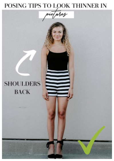 how to look slim in photos