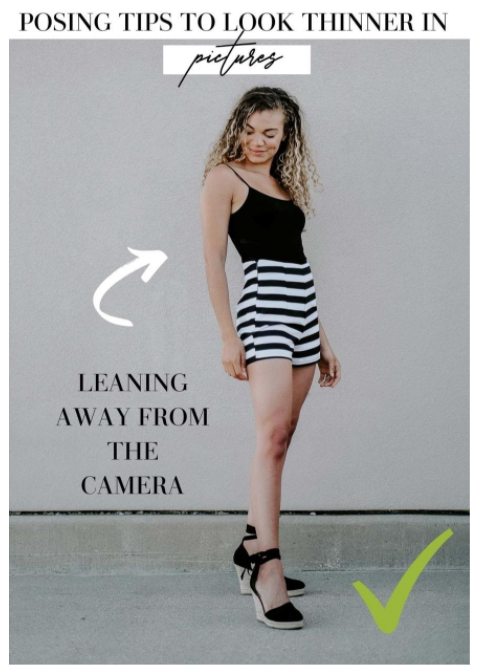 how to look slim in photos