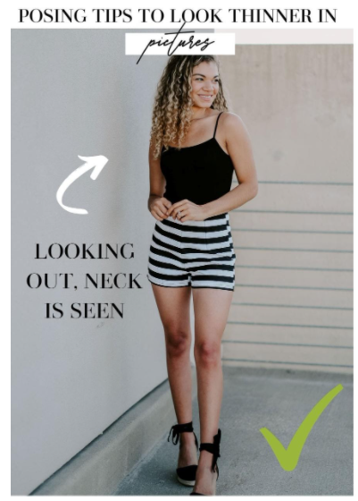 how to look slim in photos