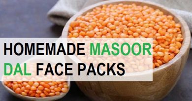 masoor dal for acne scars