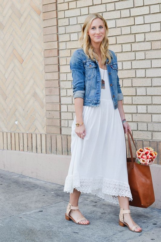 makeup with white dress