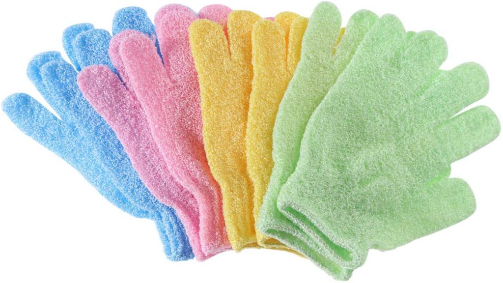 exfoliating gloves vs scrub