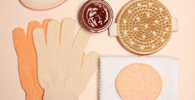 exfoliating gloves vs scrub