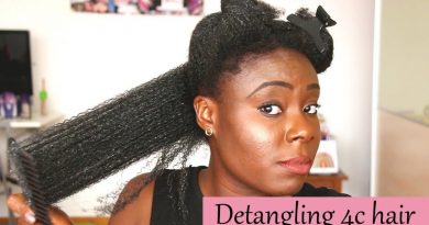 how to detangle 4C hair.