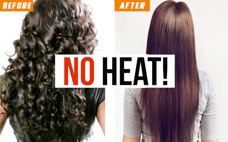 How To Straighten Curly Hair Permanently At Home Without Heat