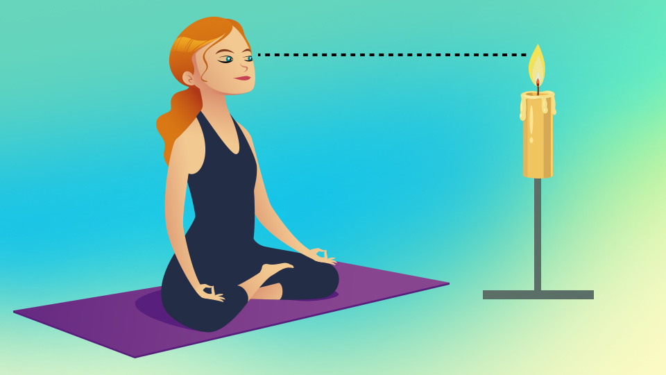 Trataka Yogic exercise